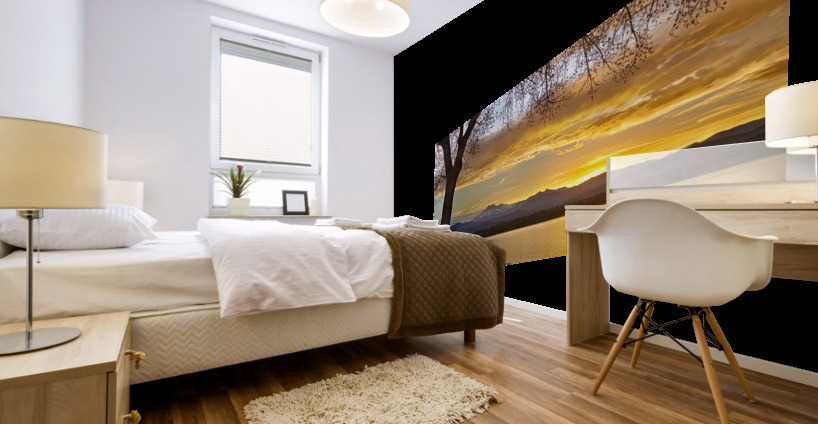 Twin Peaks Golden Spring Sunset Mural print