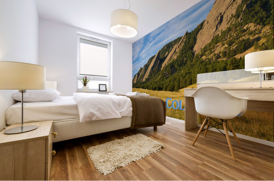 Flatirons Boulder Colorado Poster Mural print