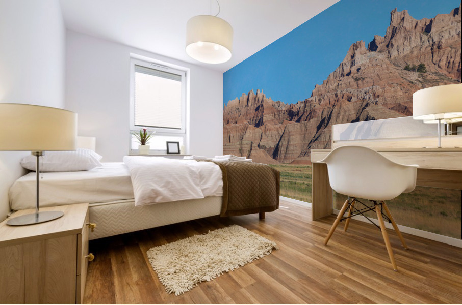 Breathtaking Panoramic Views - Badlands National Park from Conat Mural print