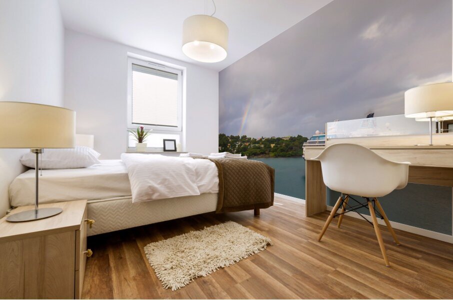 Rainbow - Marella Voyager Cruise Ship - St Lucia Mural print