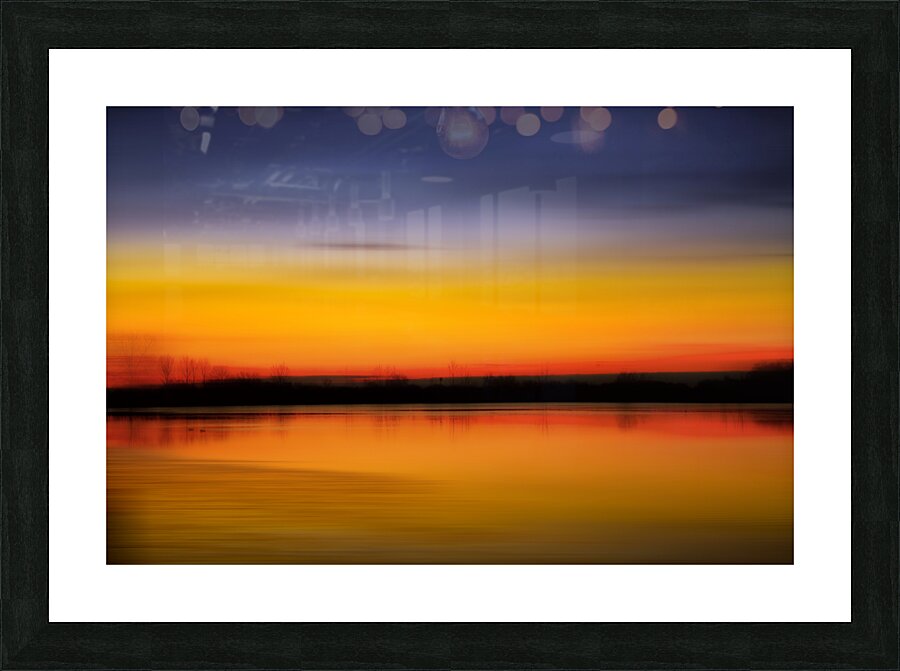 Lake Color Abstract Picture Frame print