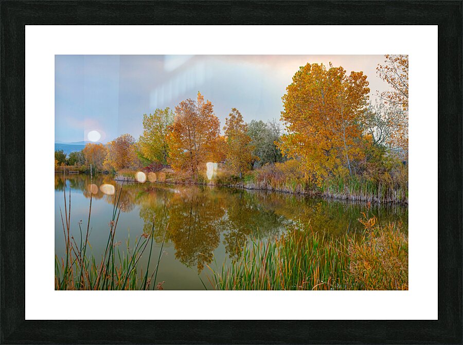 Just Another Beautiful Autumn Reflection Picture Frame print