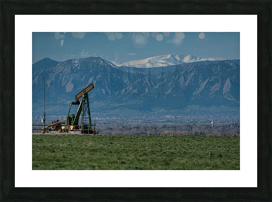 Boulder County Colorado Oil and Gas Picture Frame print