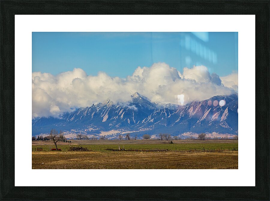 Boulder Colorado Front Range Cloud Pile On Picture Frame print