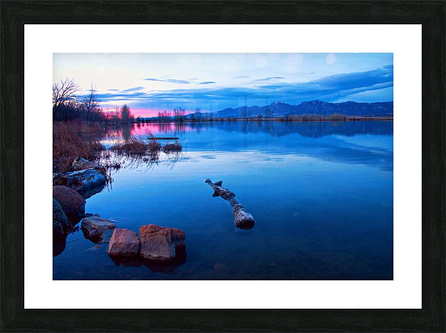 Coot Lake Boulder Flatiron Early Morning View Picture Frame print
