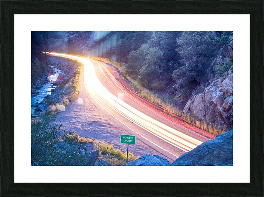 Boulder County Colorado Blazing Canyon View Impression et Cadre photo
