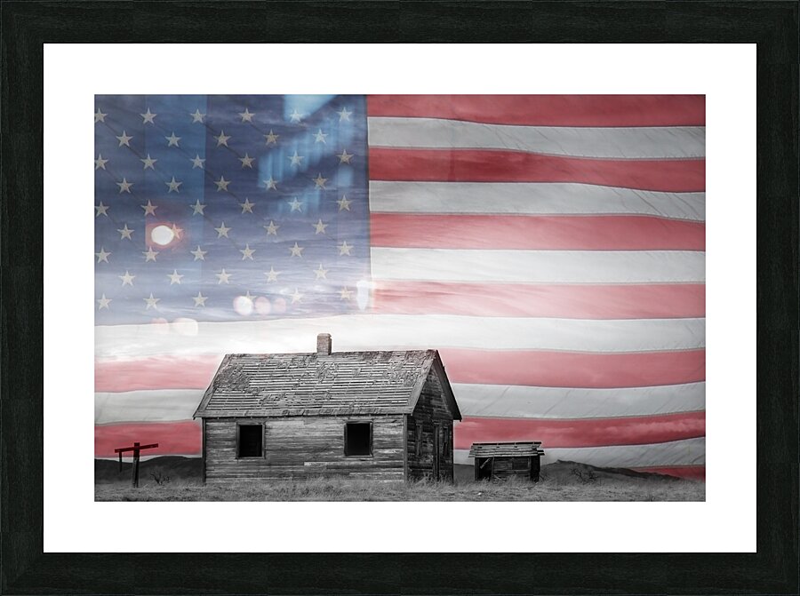 Rustic America Picture Frame print