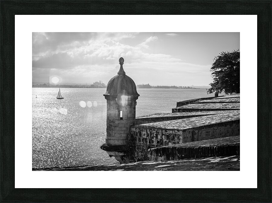 Timeless Scene Unfolds in San Juan Puerto Rico Picture Frame print