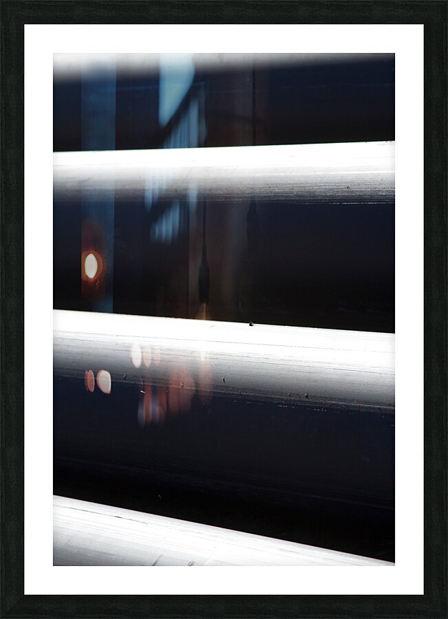 Tubular Shadow and Light  3 Picture Frame print
