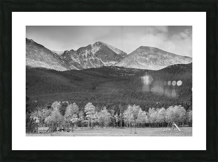 Colorado Americas Playground In Black and White Picture Frame print
