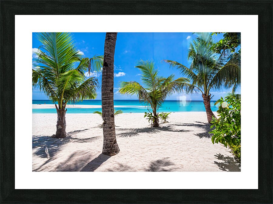 Tropical Vacation View Picture Frame print