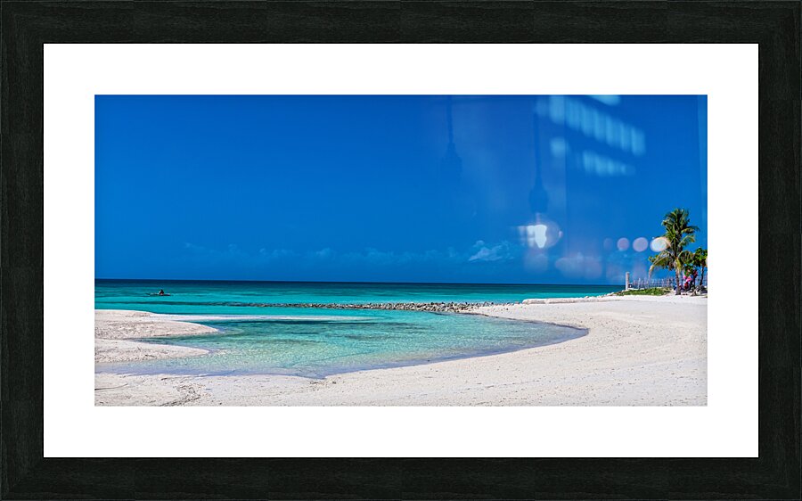 White Sand Blue Lagoon Picture Frame print