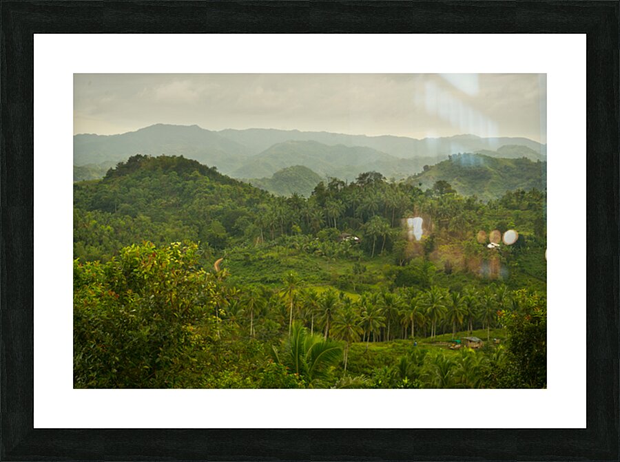 Verdant Tapestry of Tuburan Picture Frame print
