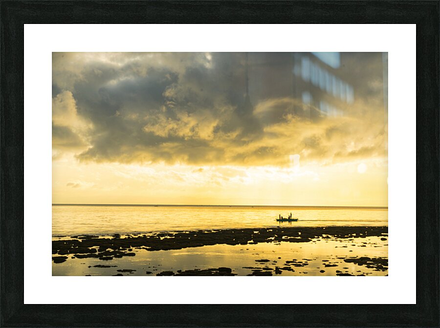 Golden Horizons Drift with the Tide Impression et Cadre photo