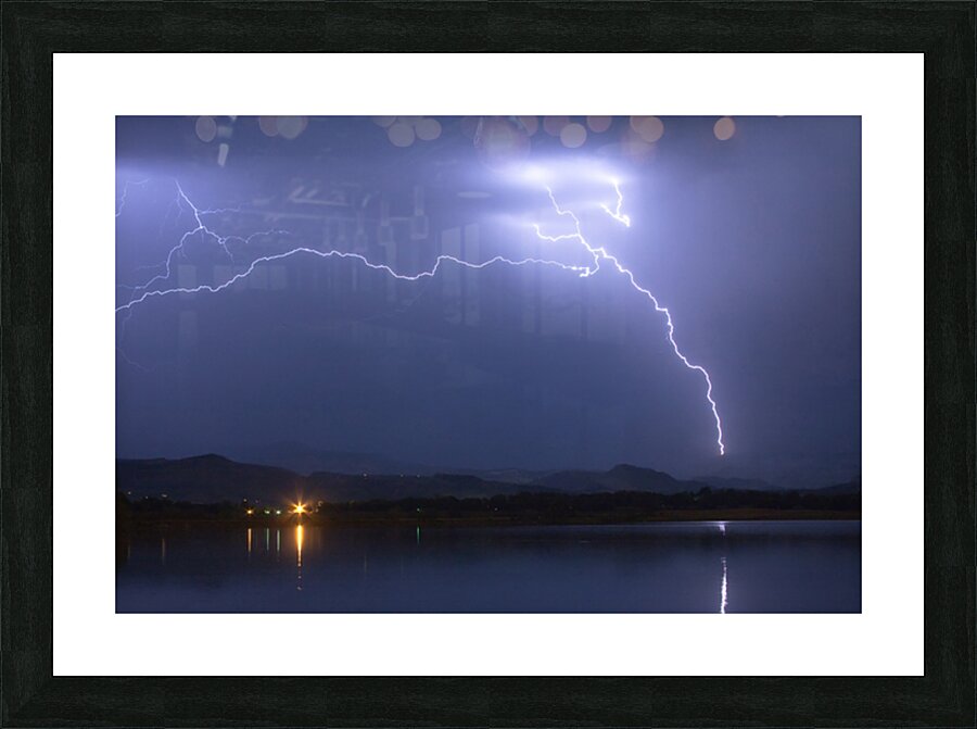 Electrical Arcing Sky Picture Frame print