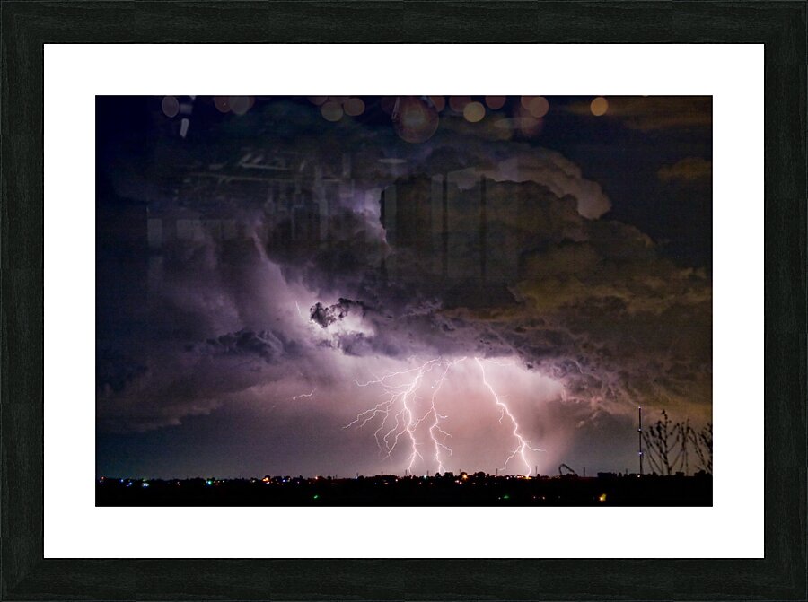 HWY 52   HWY 287 Lightning Storm Image 29 Impression et Cadre photo