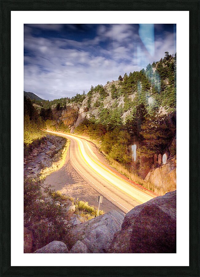 Boulder Canyon Beams Of Light Picture Frame print