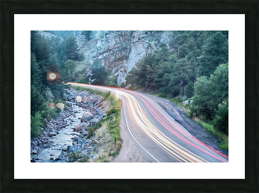 Boulder Canyon Drive and Colorado Commute Impression et Cadre photo