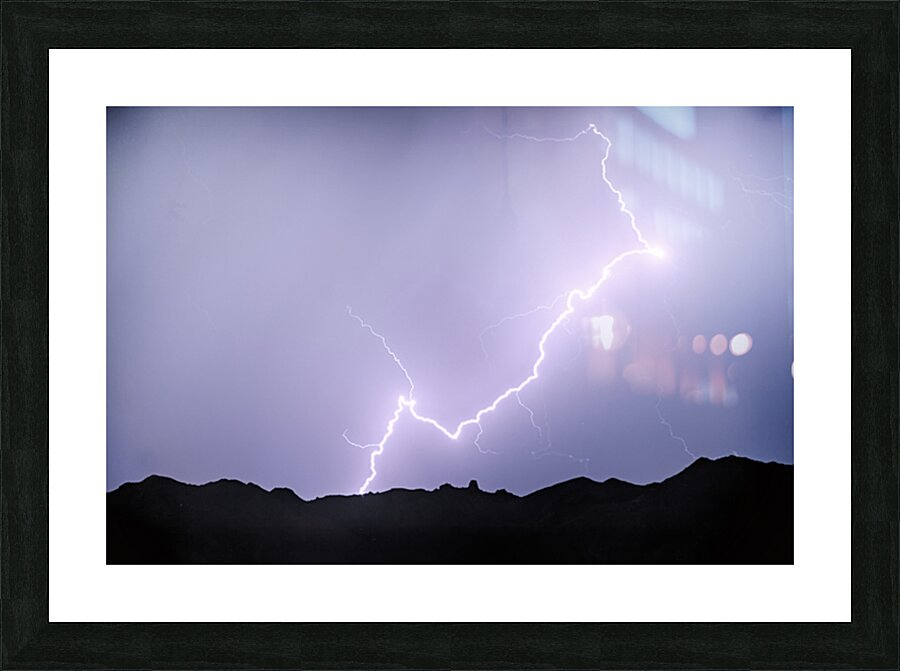 Zigzag In The Night  Picture Frame print