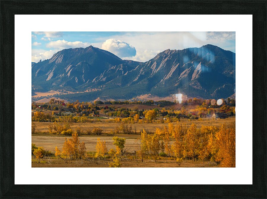 Boulder Colorado Colorful Flatirons View Picture Frame print