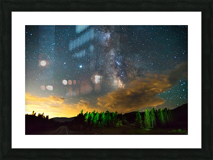 Milky Way Rising Out Of the Clouds Picture Frame print