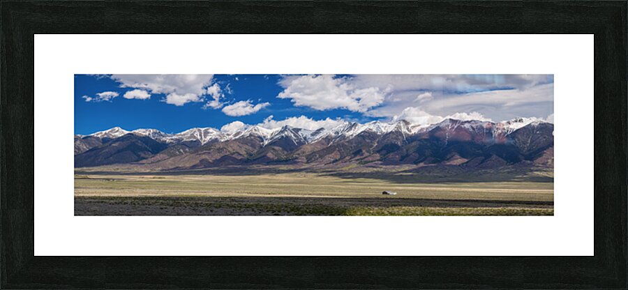 Colorado San de Cristo Mountains Panorama View Picture Frame print