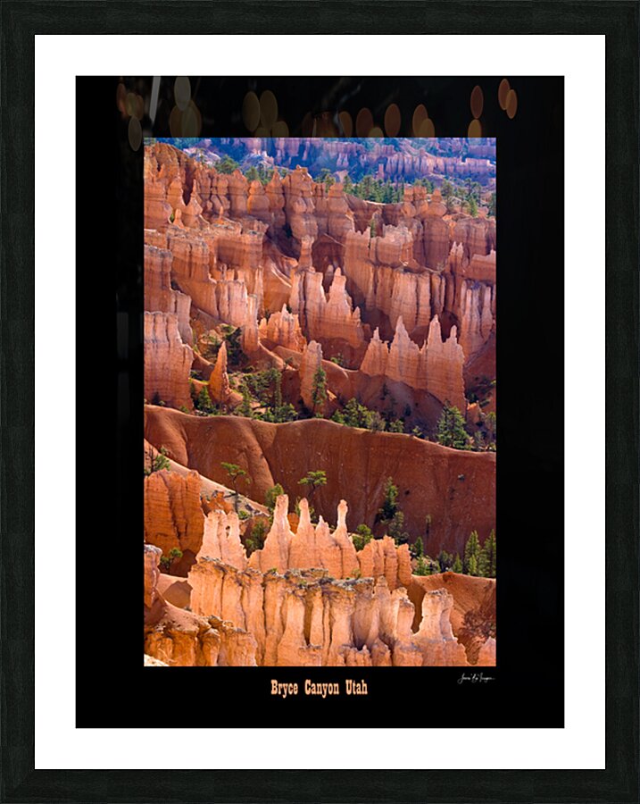 Bryce Canyon Utah Hoodoos Glowing in Desert Light Picture Frame print