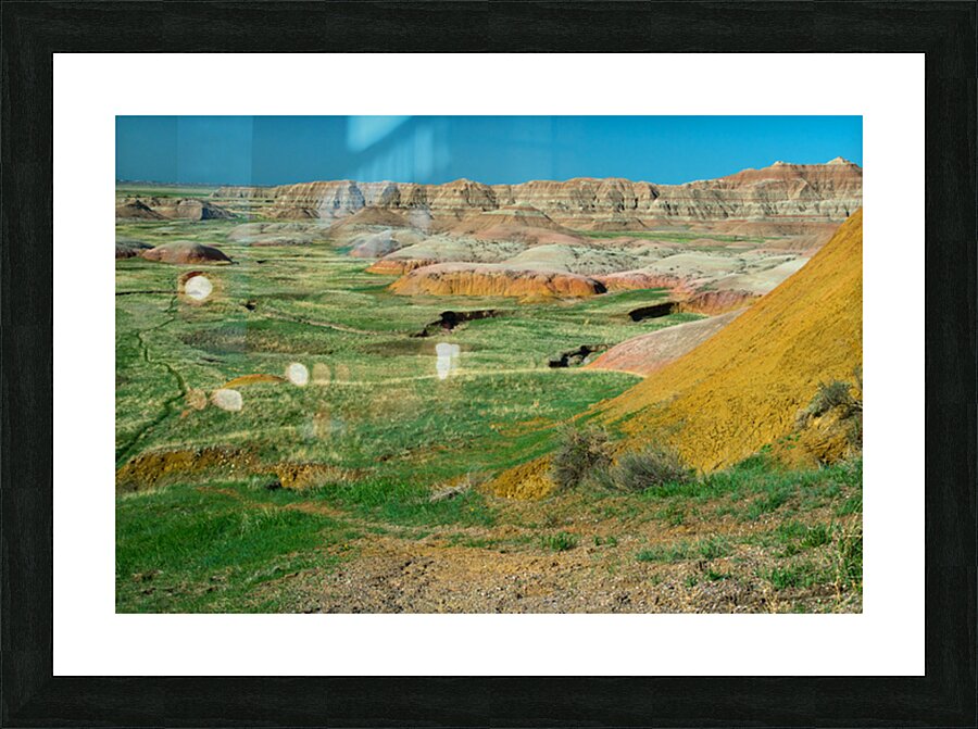 Colorful Layers   Geologic Splendor at Badlands Overlook Picture Frame print