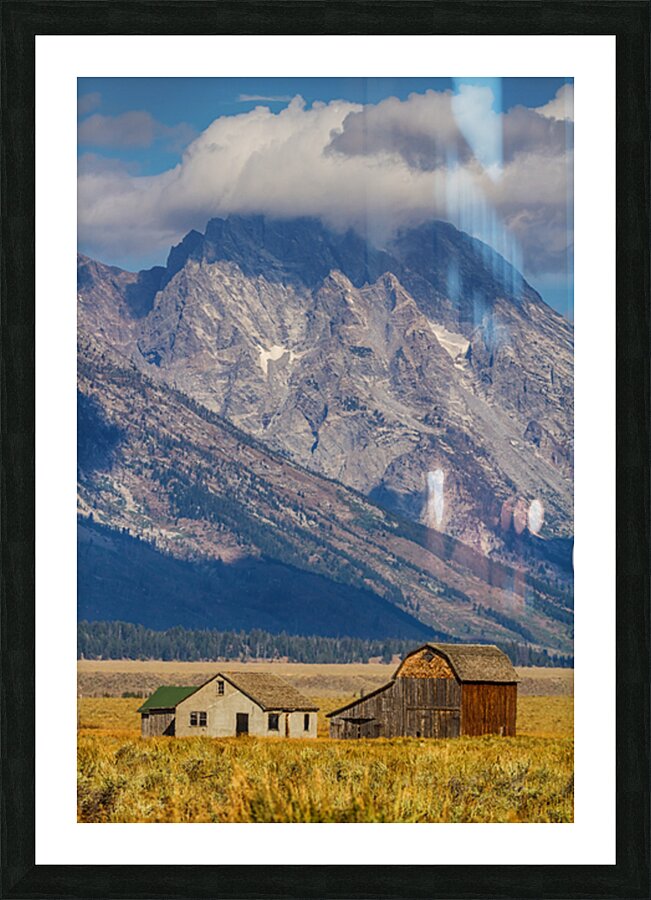 Historic Homestead Grand Teton Mountain Legacy Picture Frame print