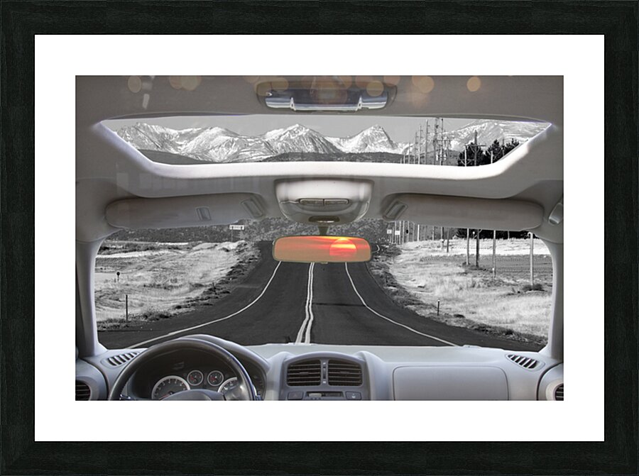 Colorado Mountain Sunrise Drive Fine Art Print Picture Frame print