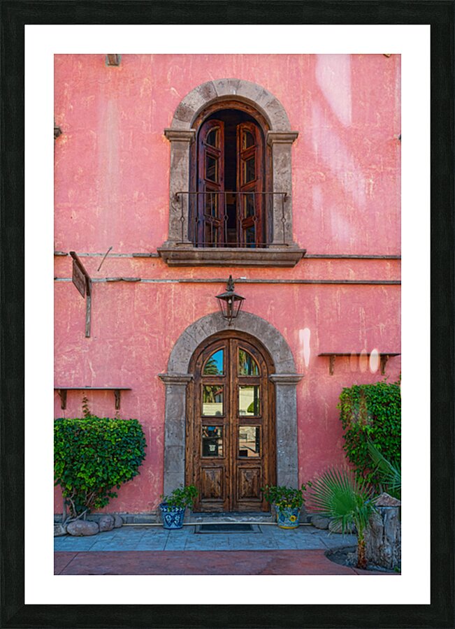Historic Adobe Architecture in Loreto Baja California Picture Frame print