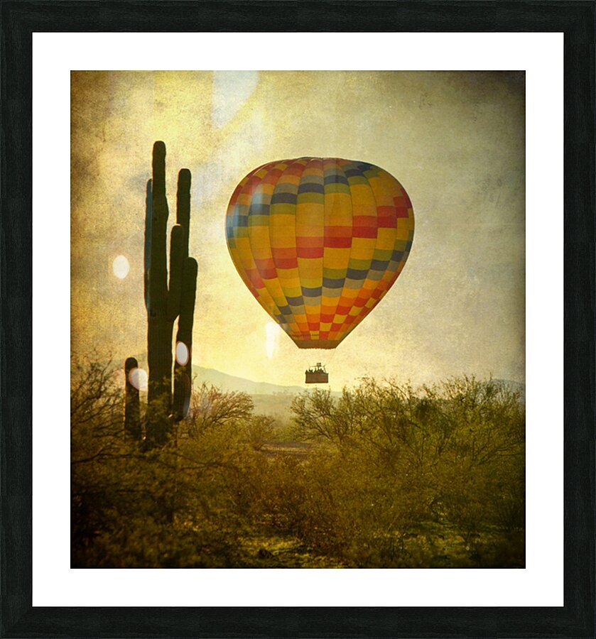 Desert Ascension Fine Art Hot Air Balloon Picture Frame print