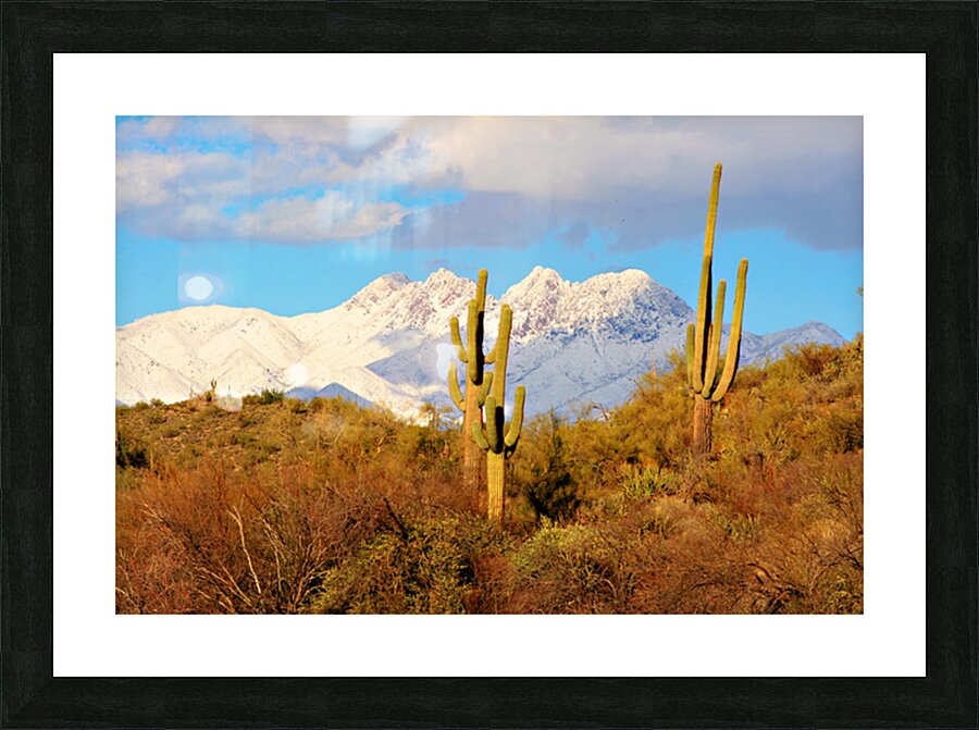 Four Peaks Arizona Desert Landscape Picture Frame print