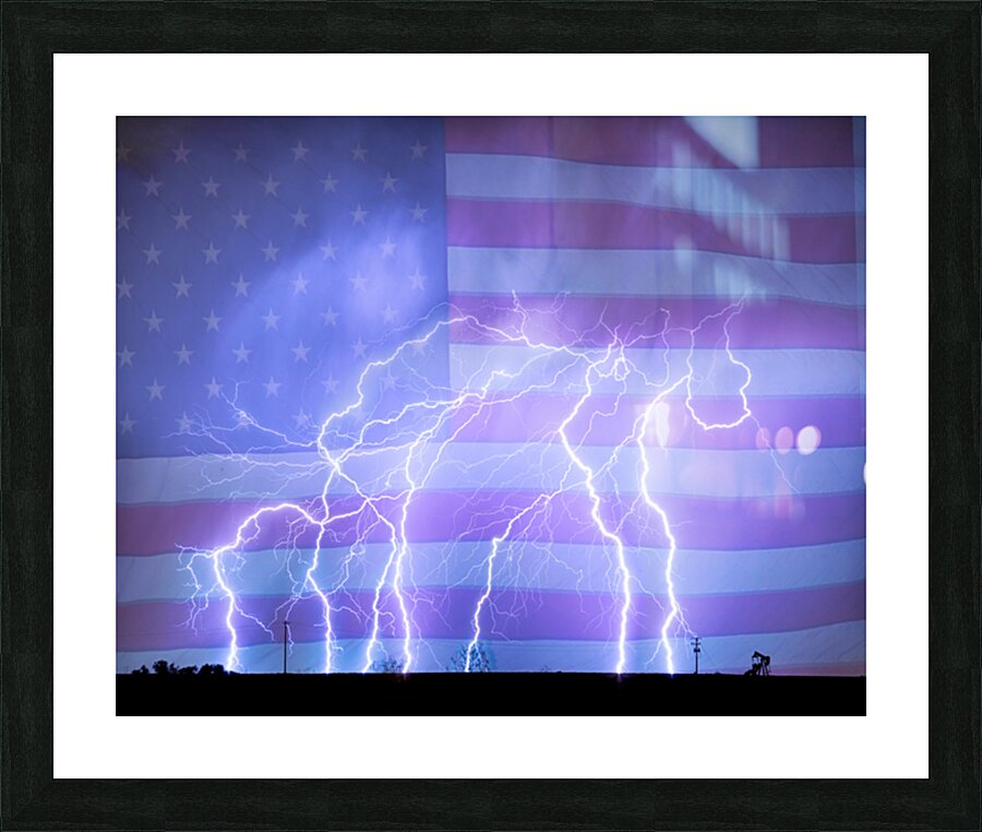 American Oil Field Impression et Cadre photo