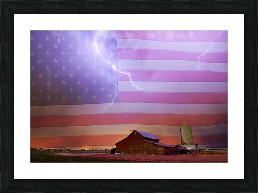 American Country Storm Picture Frame print