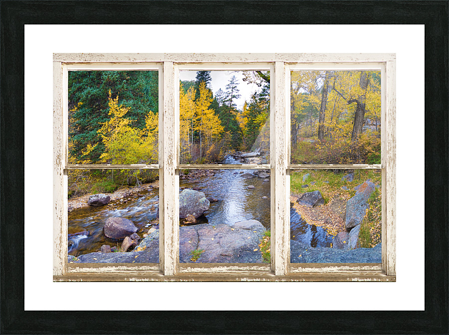 Happy Place Picture Window Frame Fine Art  Picture Frame Printing