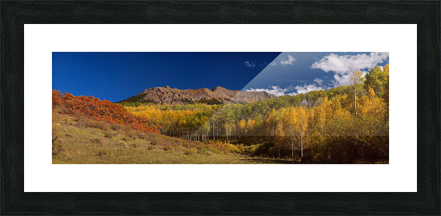 SW Rocky Mountain Autumn Panorama View Impression et Cadre photo
