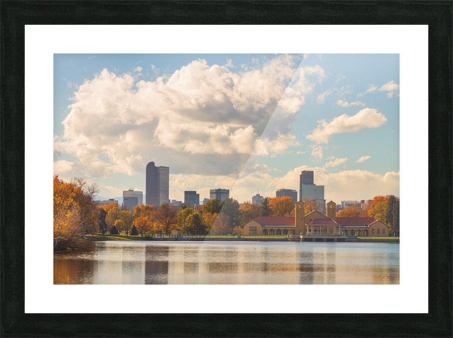 Denver Colorado Skyline Autumn View Impression et Cadre photo