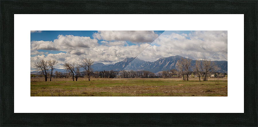 Boulder Colorado Front Range Panorama View Impression et Cadre photo