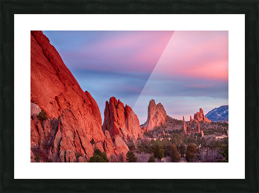 Garden of the Gods Sunset View 2 Picture Frame print
