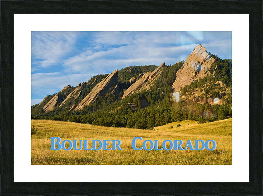 Flatirons Boulder Colorado Poster Picture Frame print