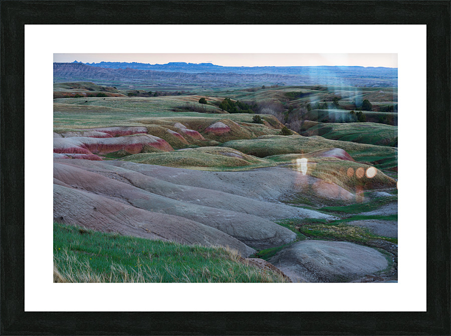 South Dakota Badlands and Refreshed Springtime Grasslands Impression et Cadre photo