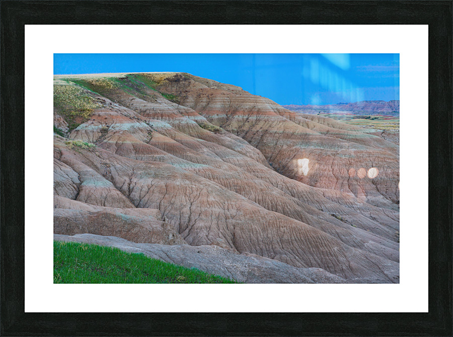 South Dakota Badlands Colorful Cracks and Textures in Springtime Picture Frame print