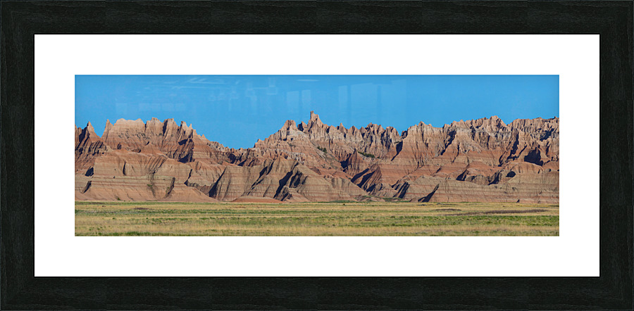 Panoramic Views Badlands National Park from Conata Basin PT1 Picture Frame print
