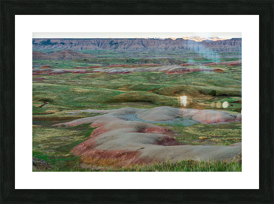 South Dakota Badlands Grasslands Embrace Majestic Canyon Buttes Picture Frame print