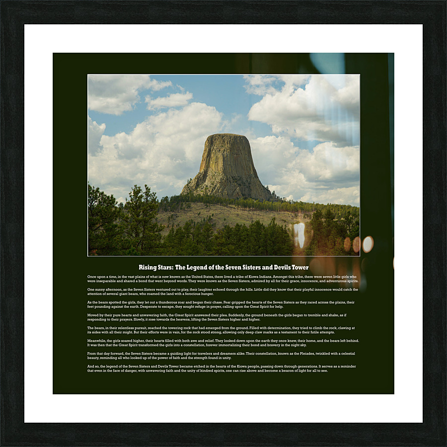 Rising Stars: The Legend of the Seven Sisters and Devils Tower Impression et Cadre photo