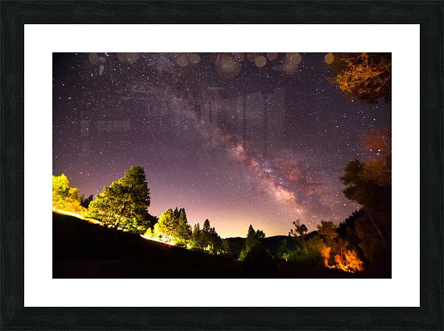Milky Way Night Sky Astrophotography Colorado Rocky Mountains Picture Frame print