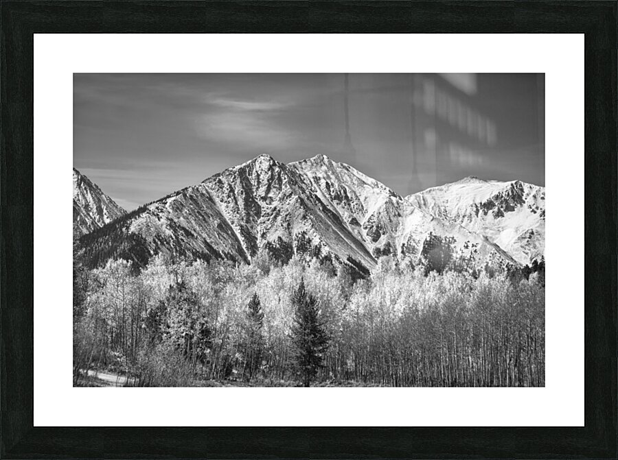 Rocky Mountain Autumn High In Black and White Impression et Cadre photo