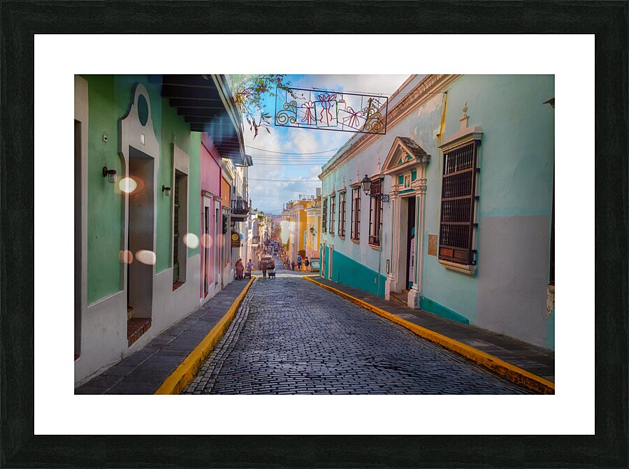 Vibrant Essence of Old San Juan Puerto Rico Picture Frame print
