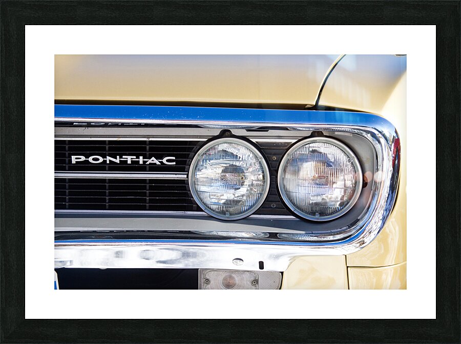 Pontiac Gold Firebird Close Up Driver Side Front Picture Frame print